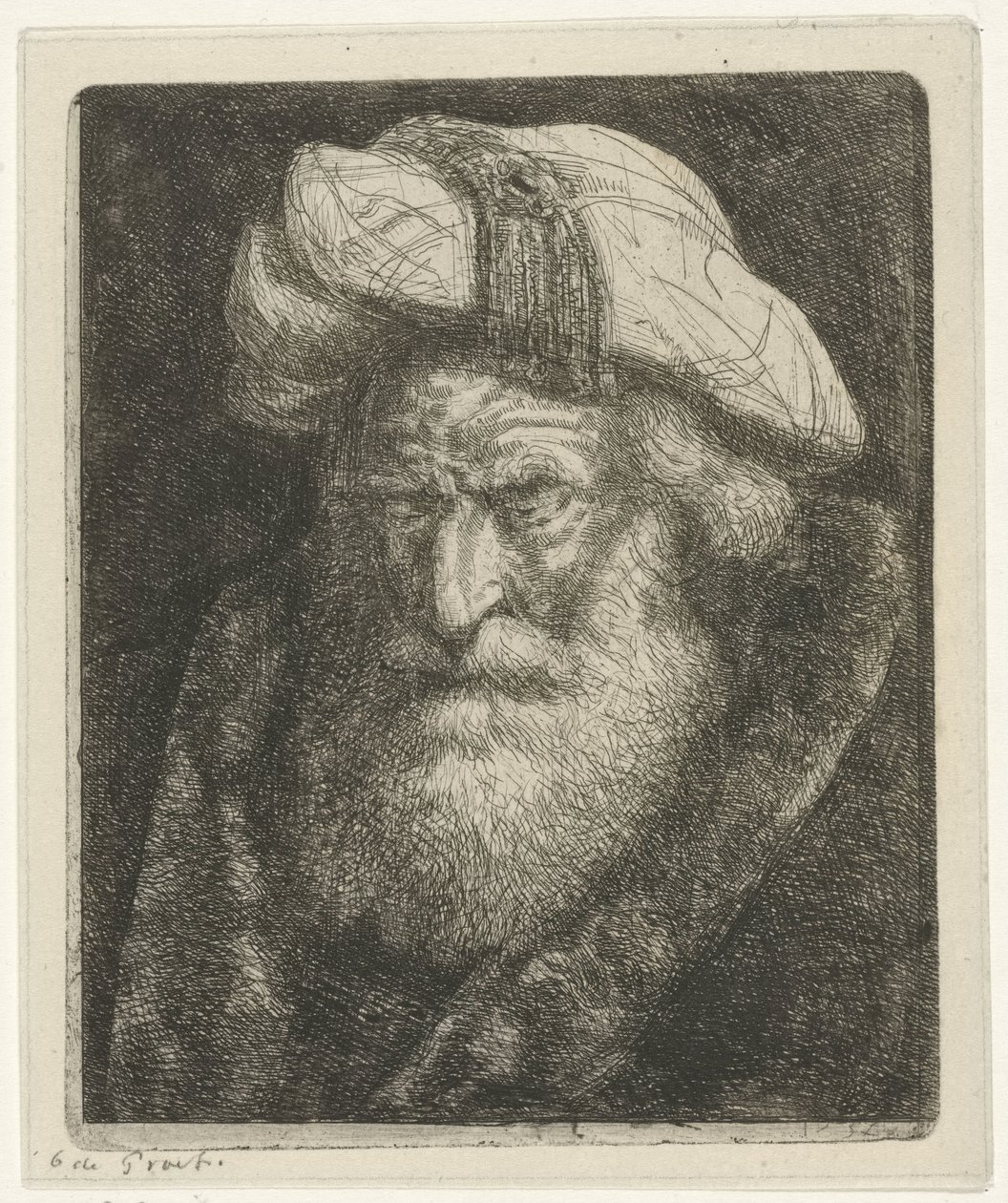 Gammel mand med skæg af Jacobus Ludovicus Cornet
