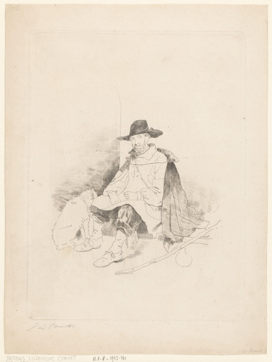 Hvilende rejsende af Jacobus Ludovicus Cornet