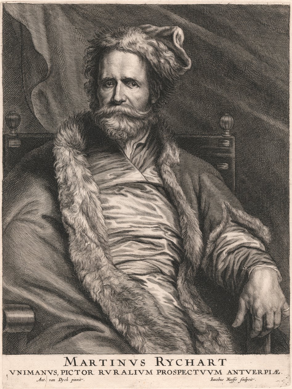 Martinus Rychart, Unimanus, maler af landdistriktsudsigter i Antwerpen af Jacobus Neeffs