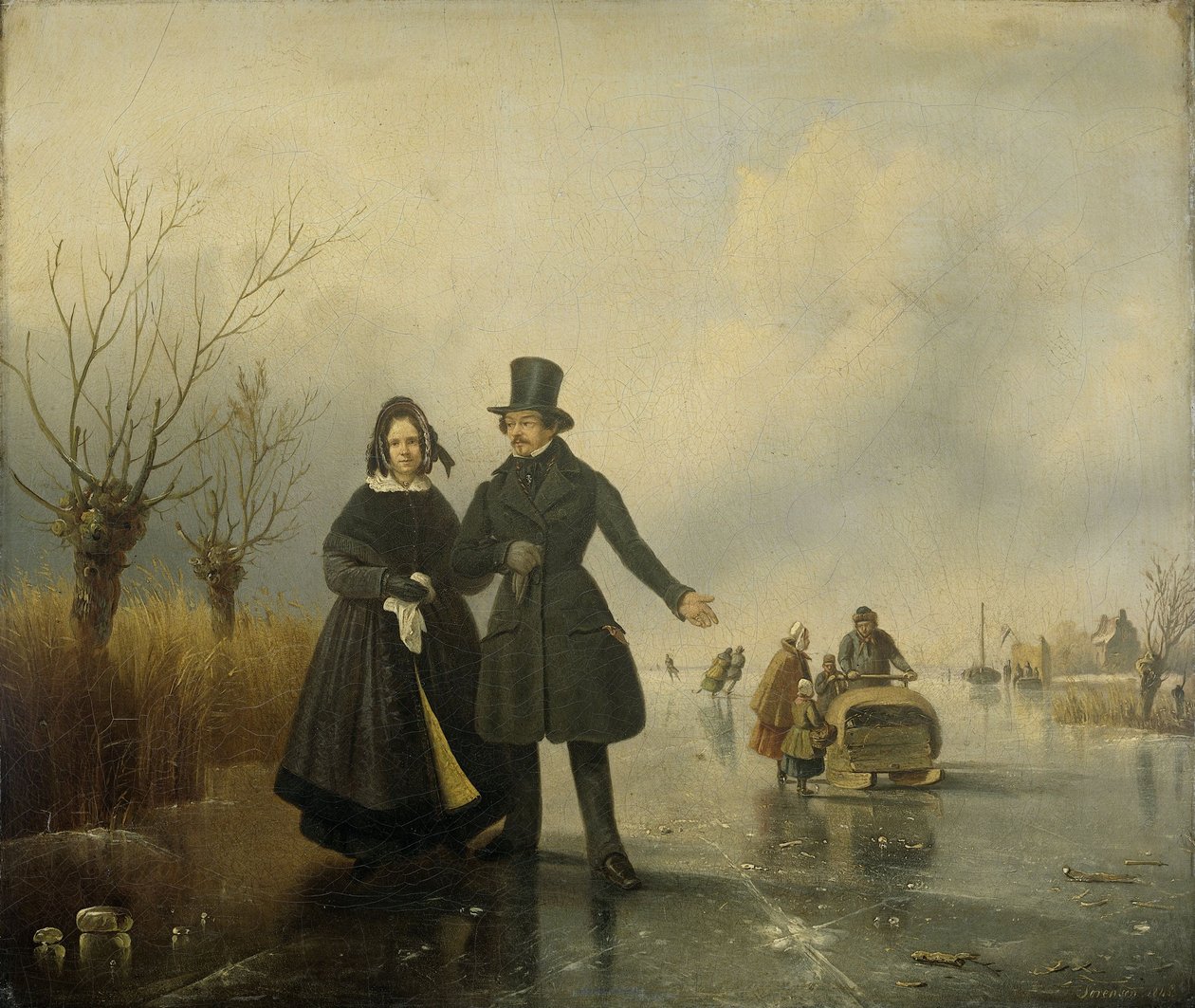 Portræt af hr. og fru Thijssen af Jacobus Sorensen
