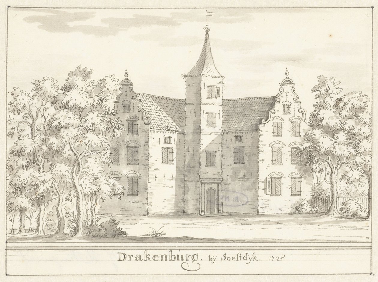 Slottet Drakenburg nær Soestdijk af Jacobus Stellingwerff
