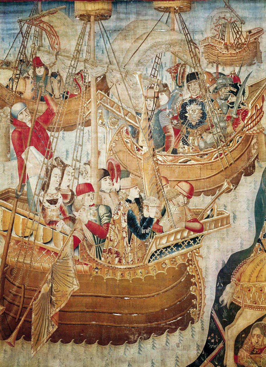 Browsere. Gobelin fra Cataloniens skole af Jacomart (c.1413 61) Baco