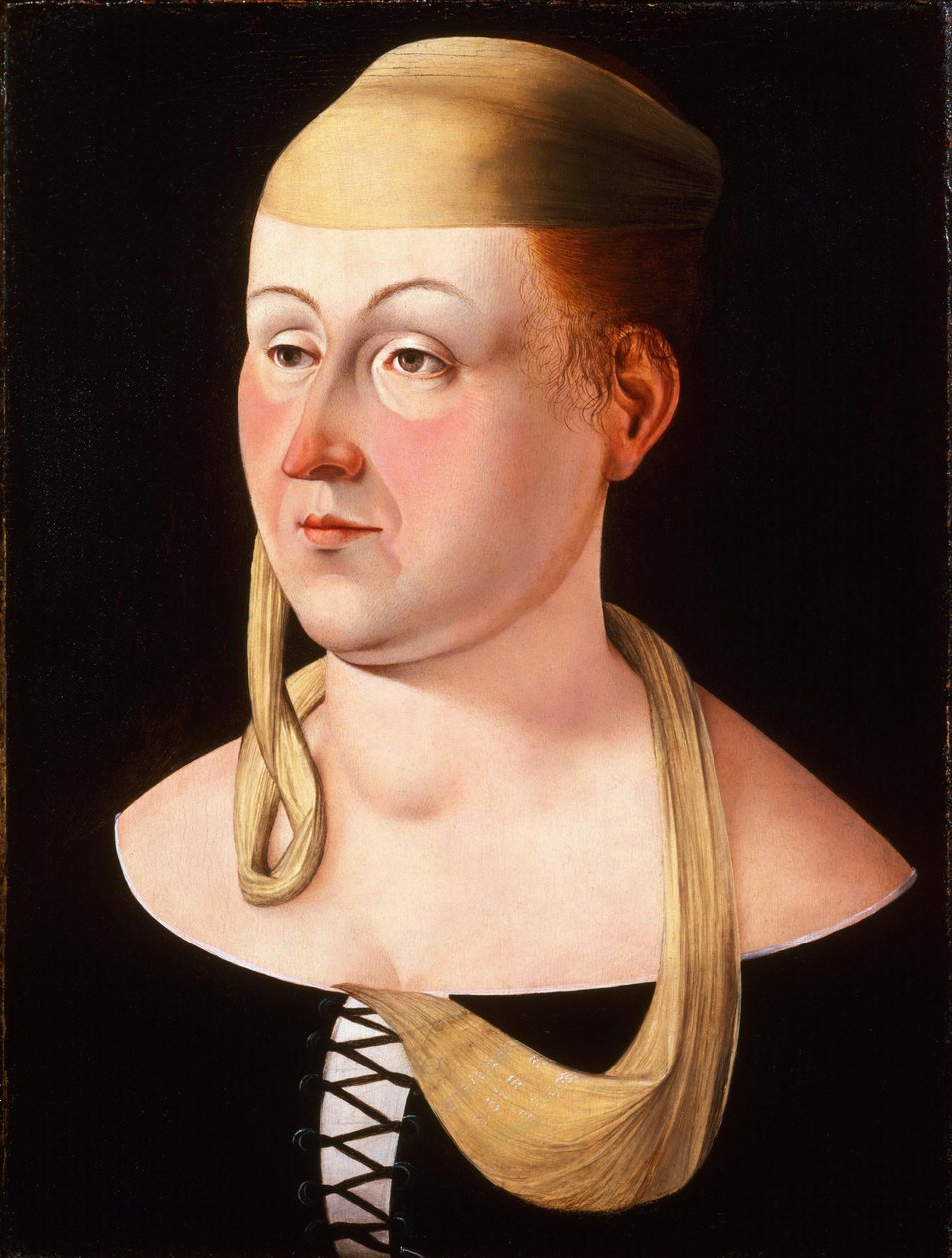 Italiensk: Ritratto di donna Portræt af en dame af Jacometto Veneziano