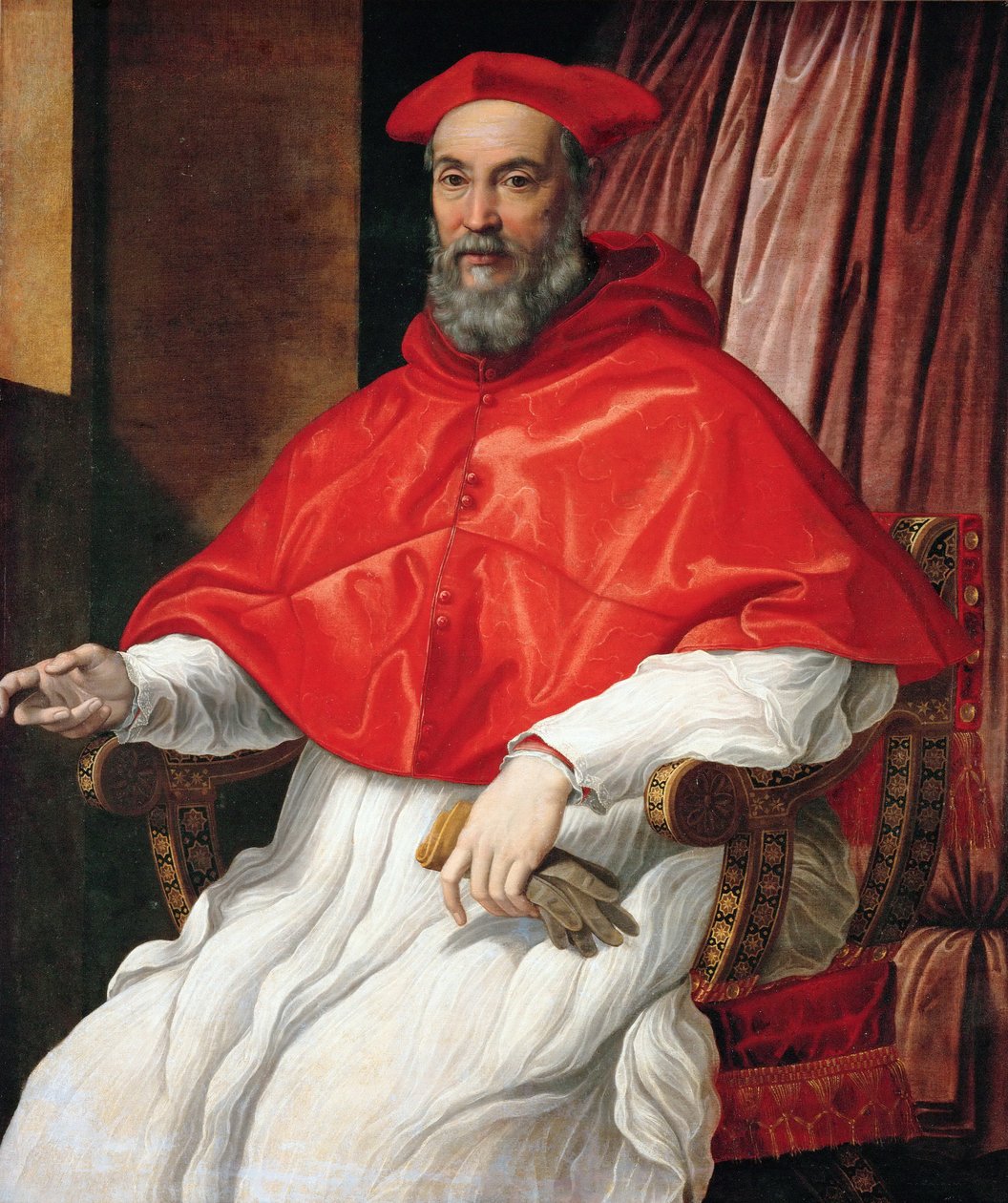 Portræt af kardinal, Kunsthistorisches Museum, Wien af Jacopino del Conte