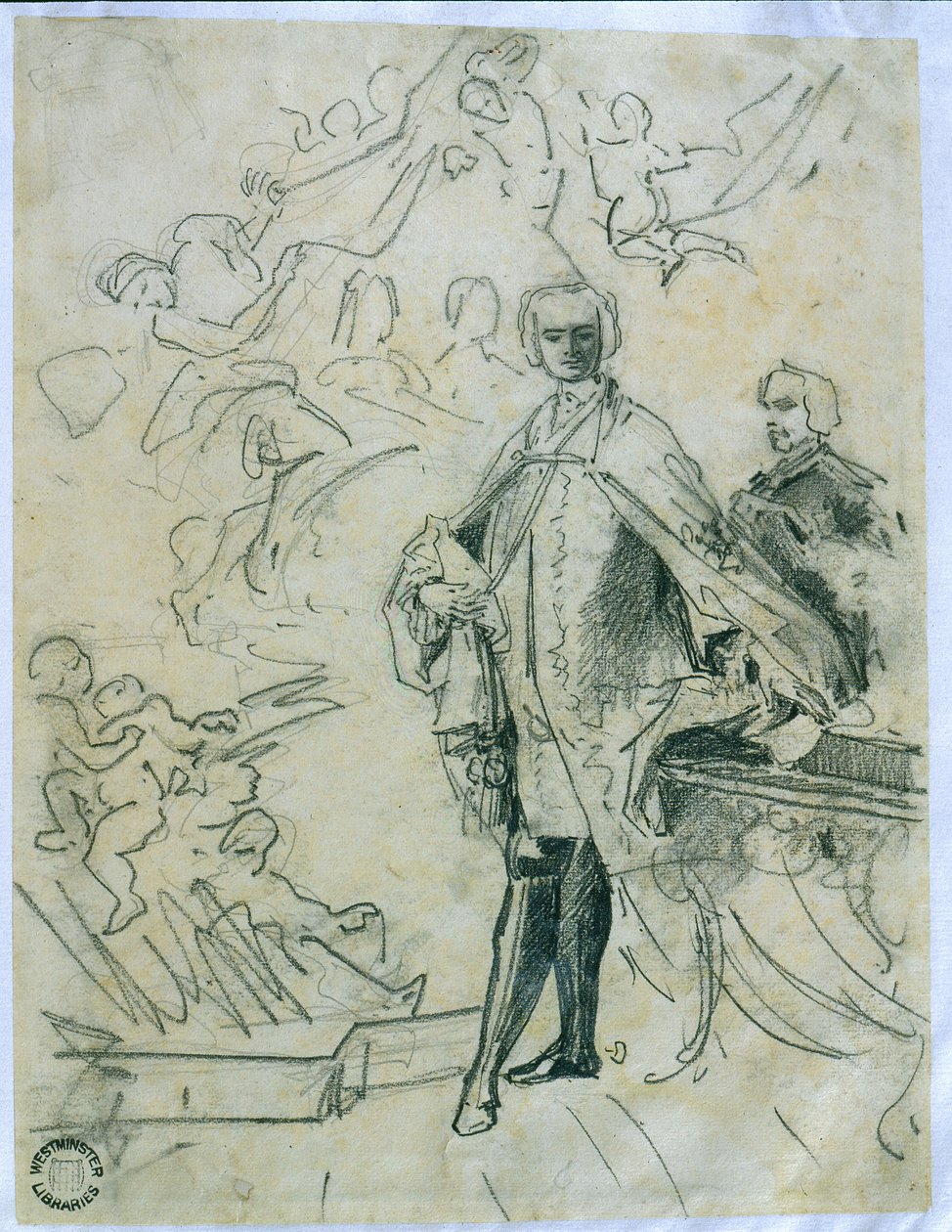 Skitse af Carlo Broschi 