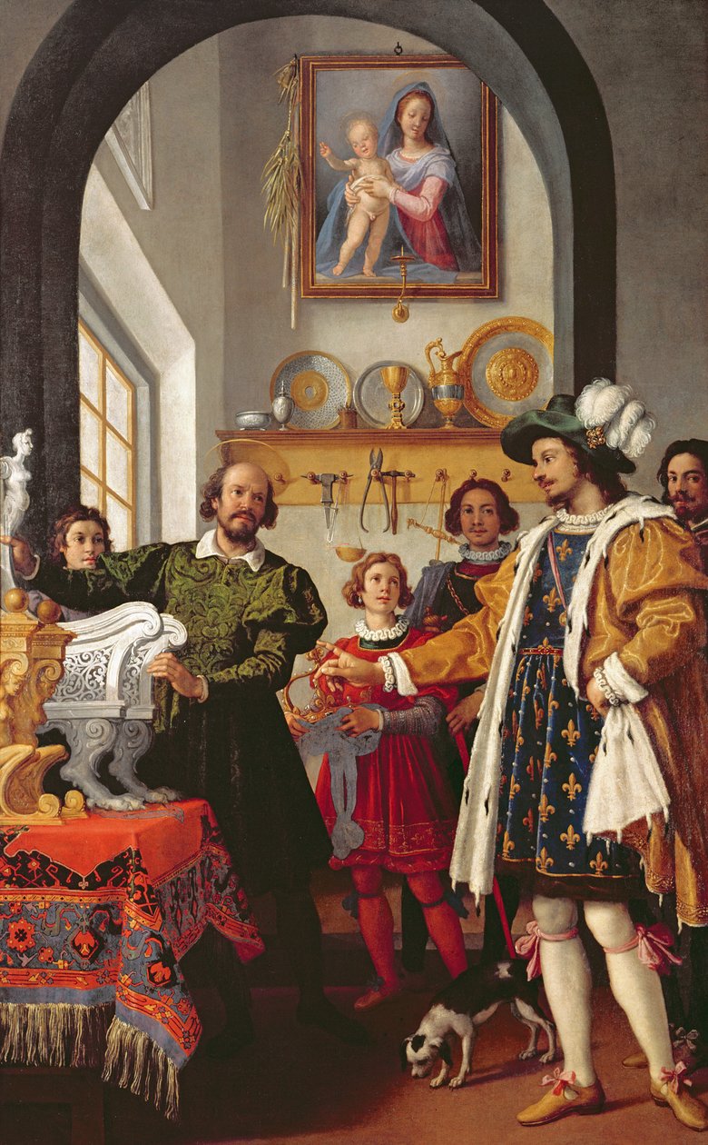 Sankt Eligios ærlighed, 1614 af Jacopo Chimenti Empoli