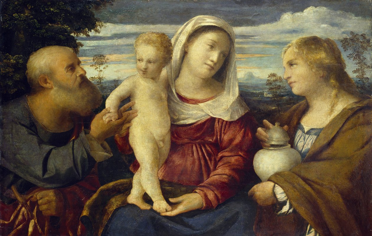 Sacra Conversazione, 16. århundrede af Jacopo Palma