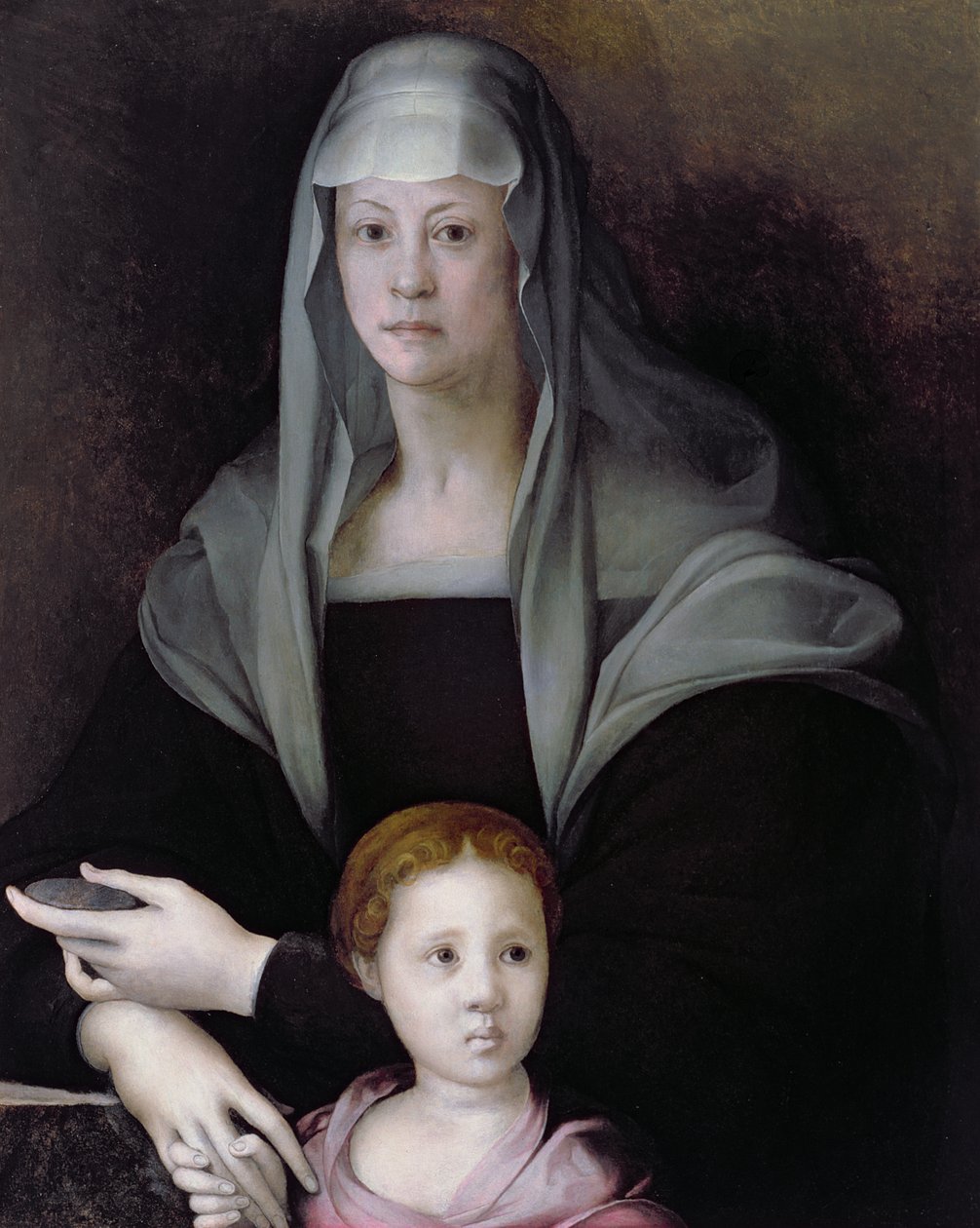 Portræt af Maria Salviati med Giulia de 