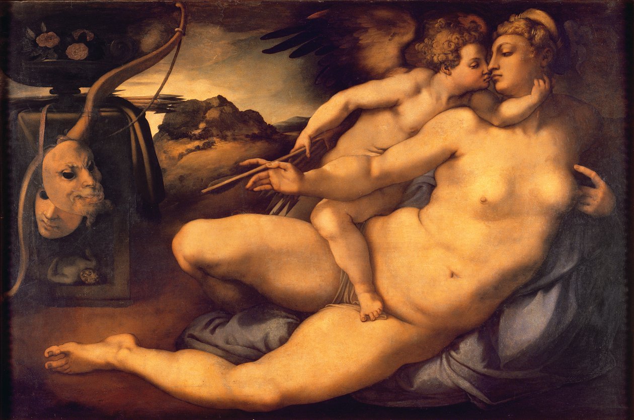 Venus og Amor, 1533 af Jacopo Pontormo