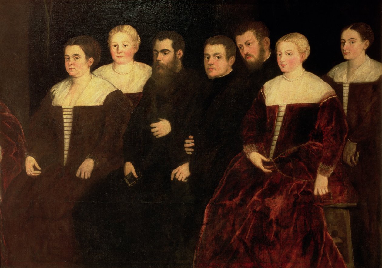 00409 Syv medlemmer af Soranzo-familien (se også 70477) af Jacopo Robusti Tintoretto