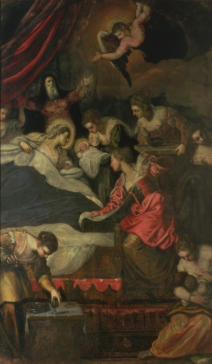Jomfruens fødsel af Jacopo Robusti Tintoretto