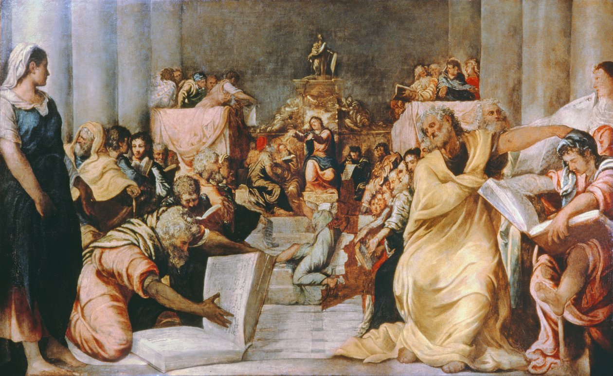 Kristus blandt lægerne, begyndelsen af 1540