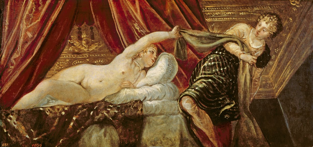 Josef og Potifars hustru af Jacopo Robusti Tintoretto