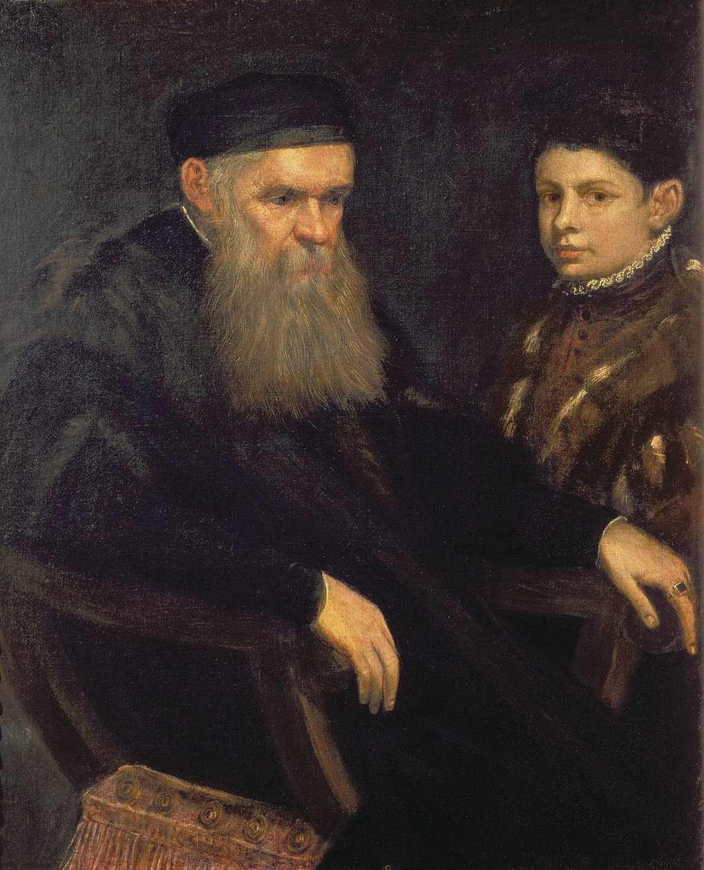 Gammel mand og hans tjener, 1565 af Jacopo Robusti Tintoretto