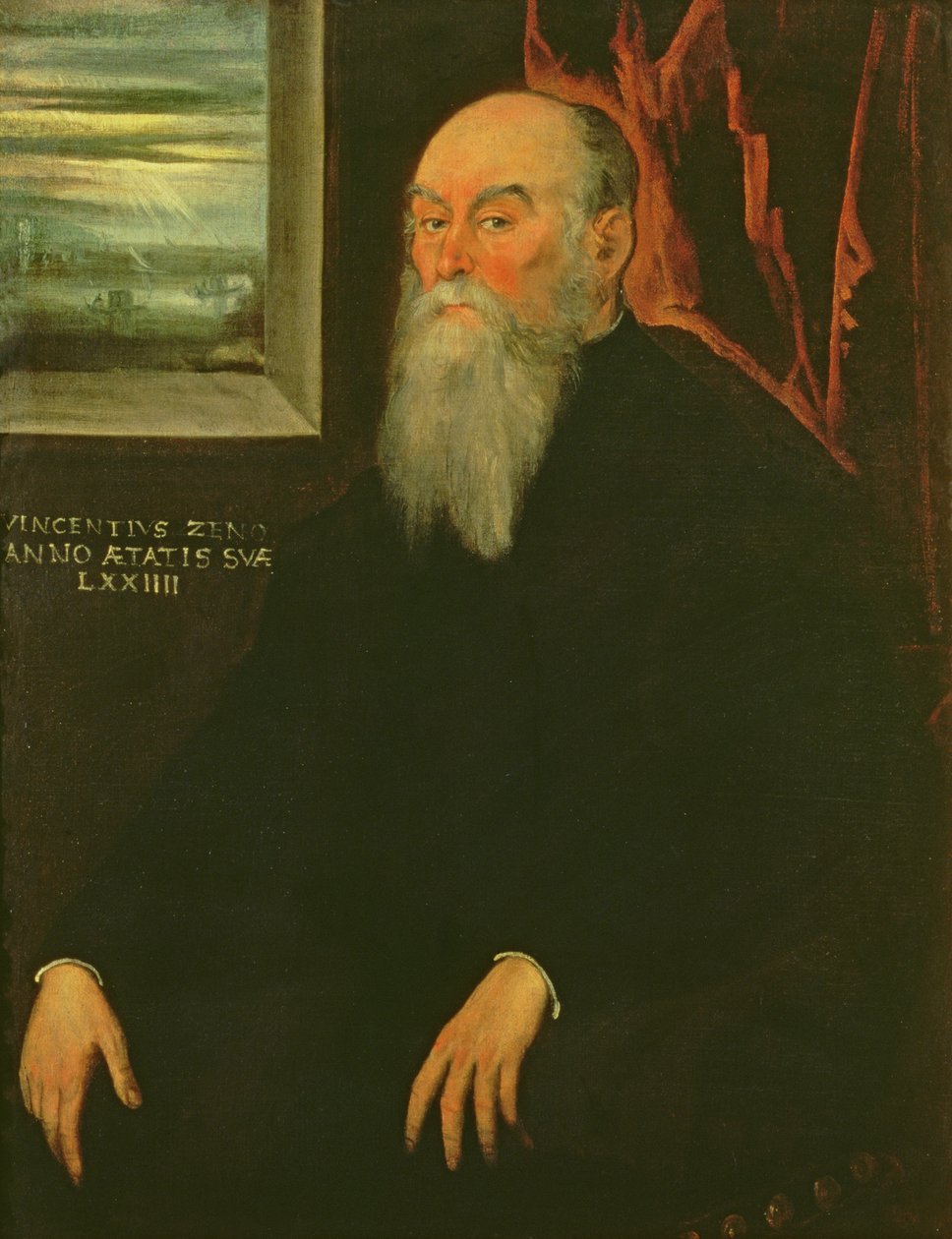 Portræt af Vincenzo Zeno af Jacopo Robusti Tintoretto