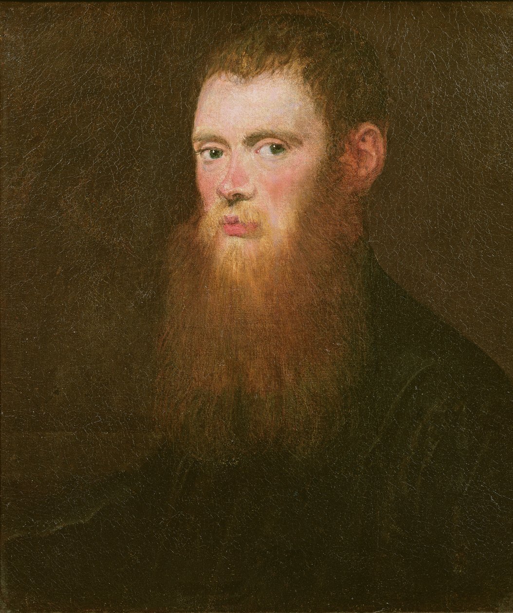 Portræt af en skægget mand, som menes at være Lorenzo Soranzo af Jacopo Robusti Tintoretto