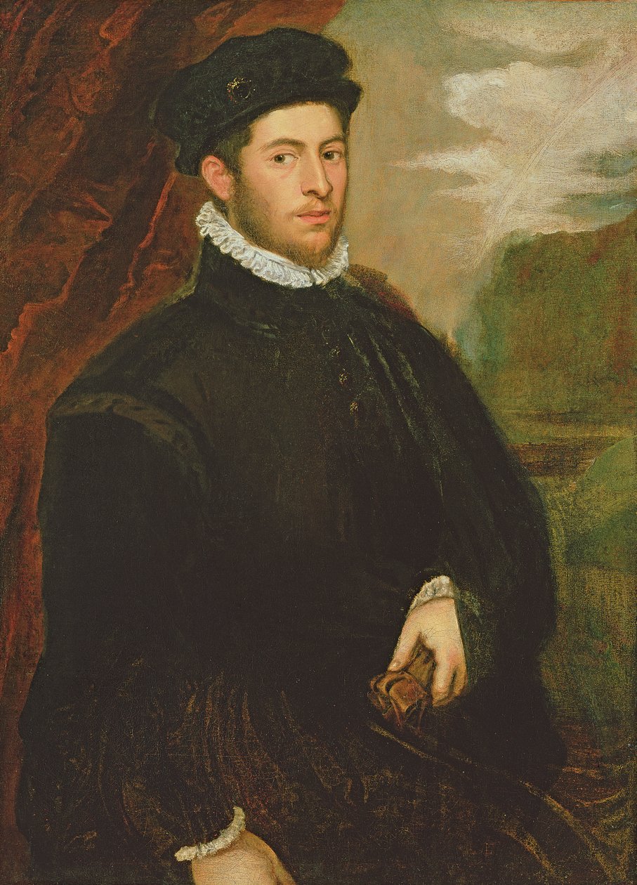 Portræt af en adelsmand af Jacopo Robusti Tintoretto