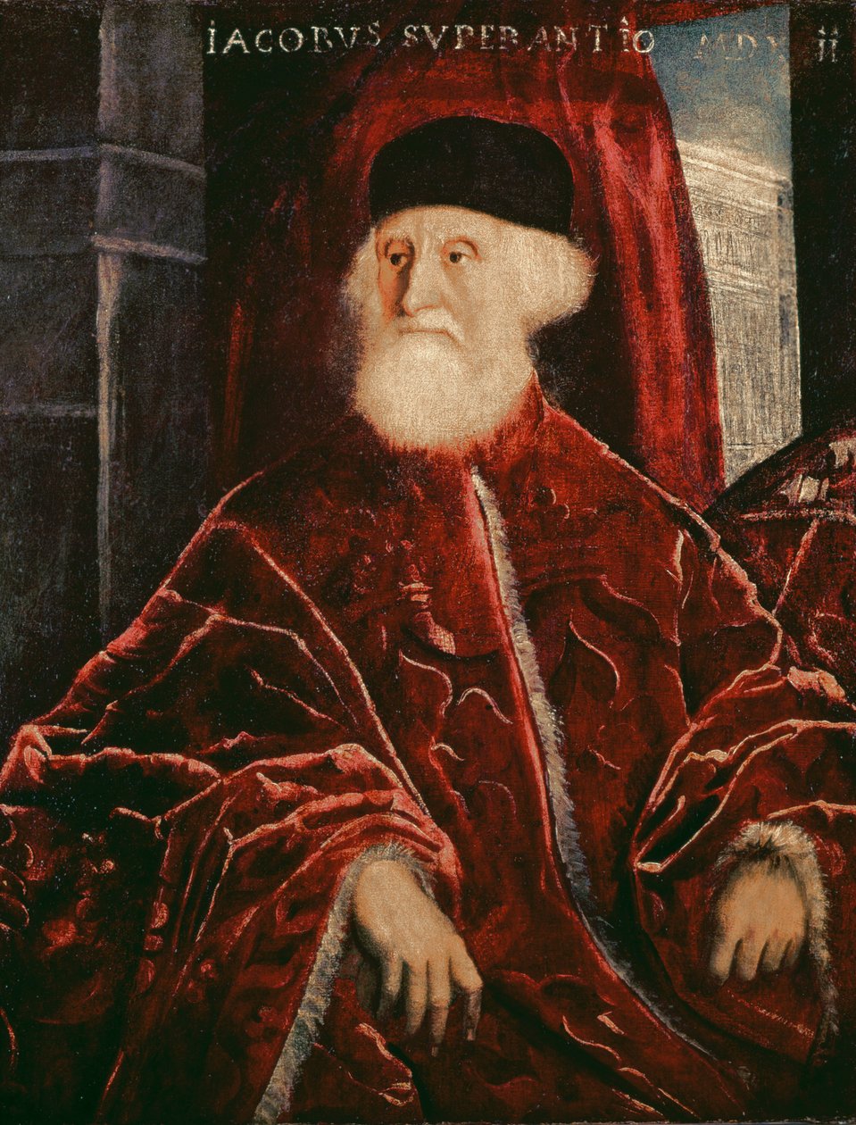 Portræt af prokurator Jacopo Soranzo (1466-1551) 1550 af Jacopo Robusti Tintoretto