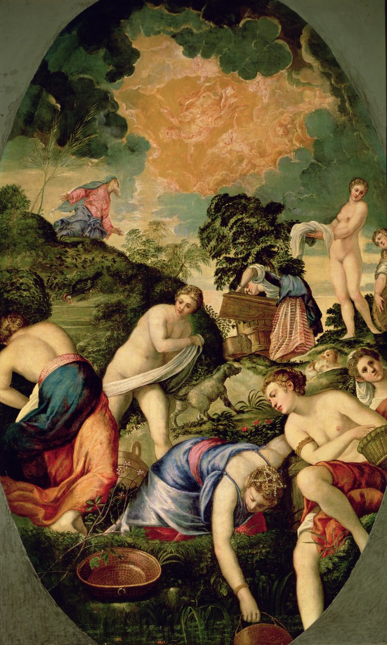 Rensningen af de midjanitiske jomfruer af Jacopo Robusti Tintoretto