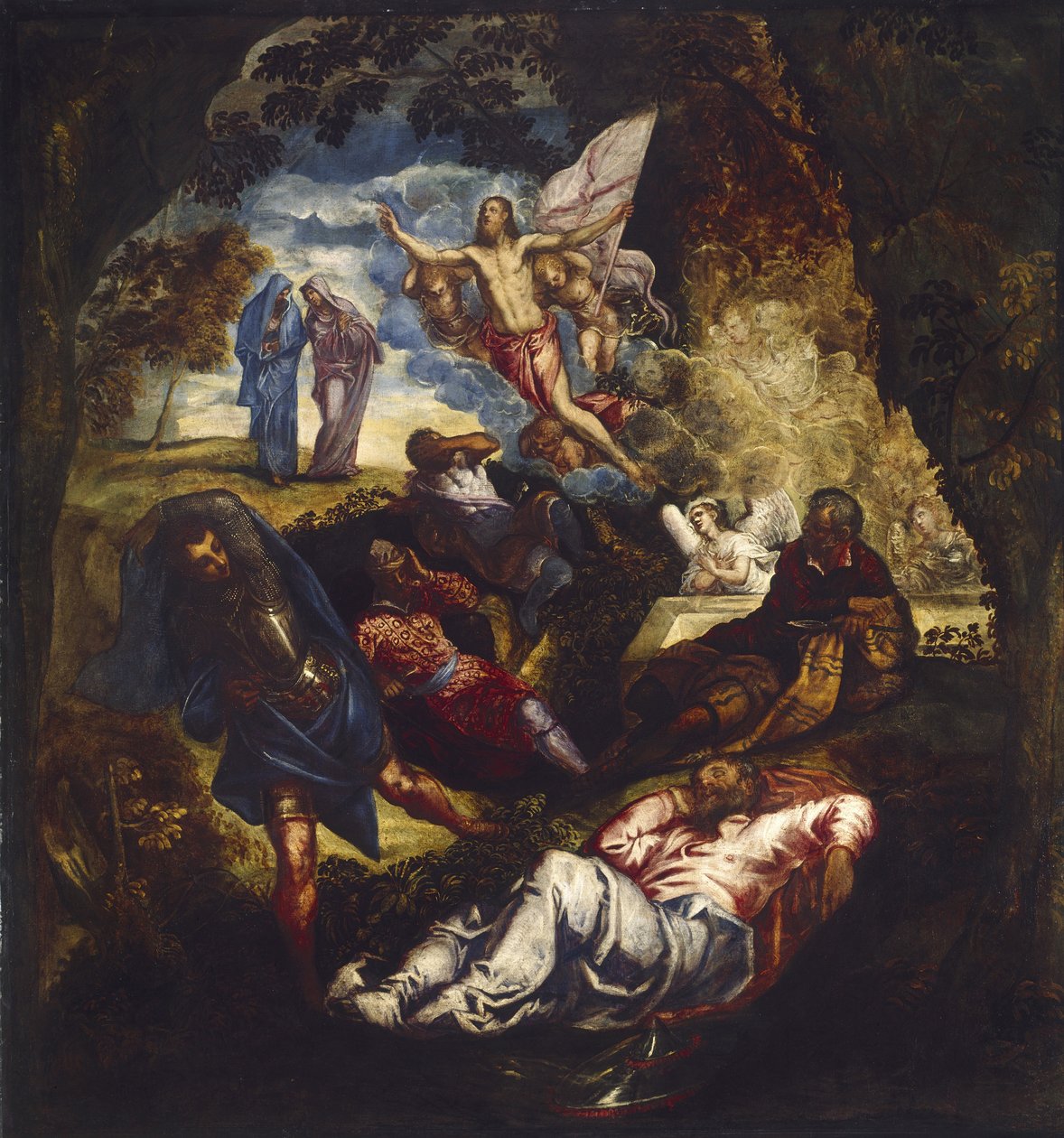 Kristi opstandelse, 1500-tallet af Jacopo Robusti Tintoretto