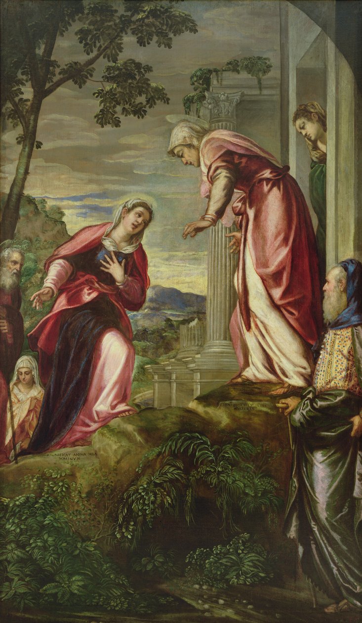 Besøget, 1550 af Jacopo Robusti Tintoretto