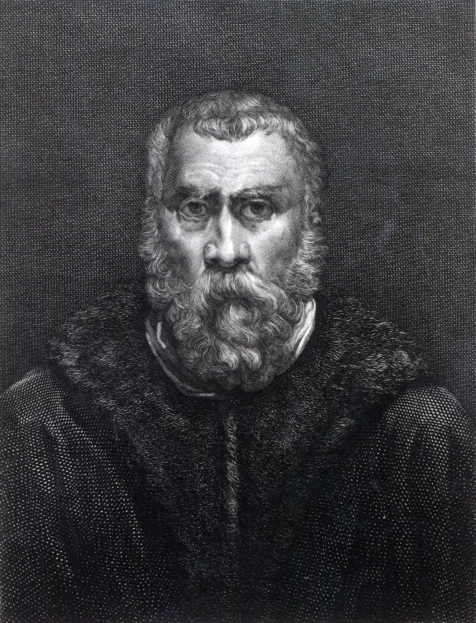 Tintoretto, graveret af Delaistre af Jacopo Robusti Tintoretto