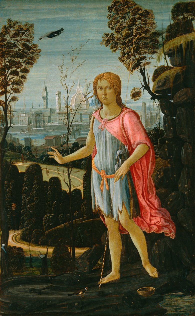 Sankt Johannes Døberen, ca. 1480 af Jacopo del Sellaio