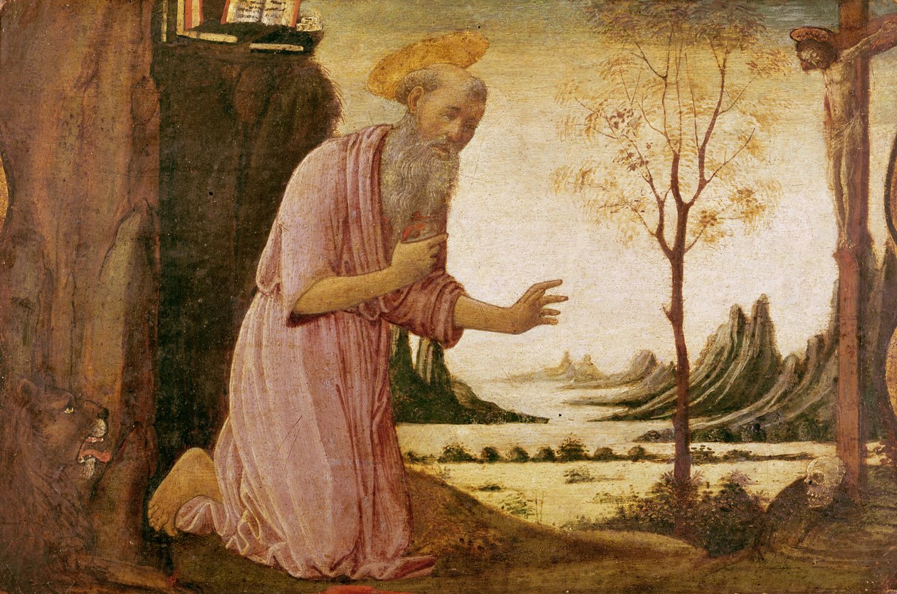 Sankt Jerome af Jacopo del Sellaio