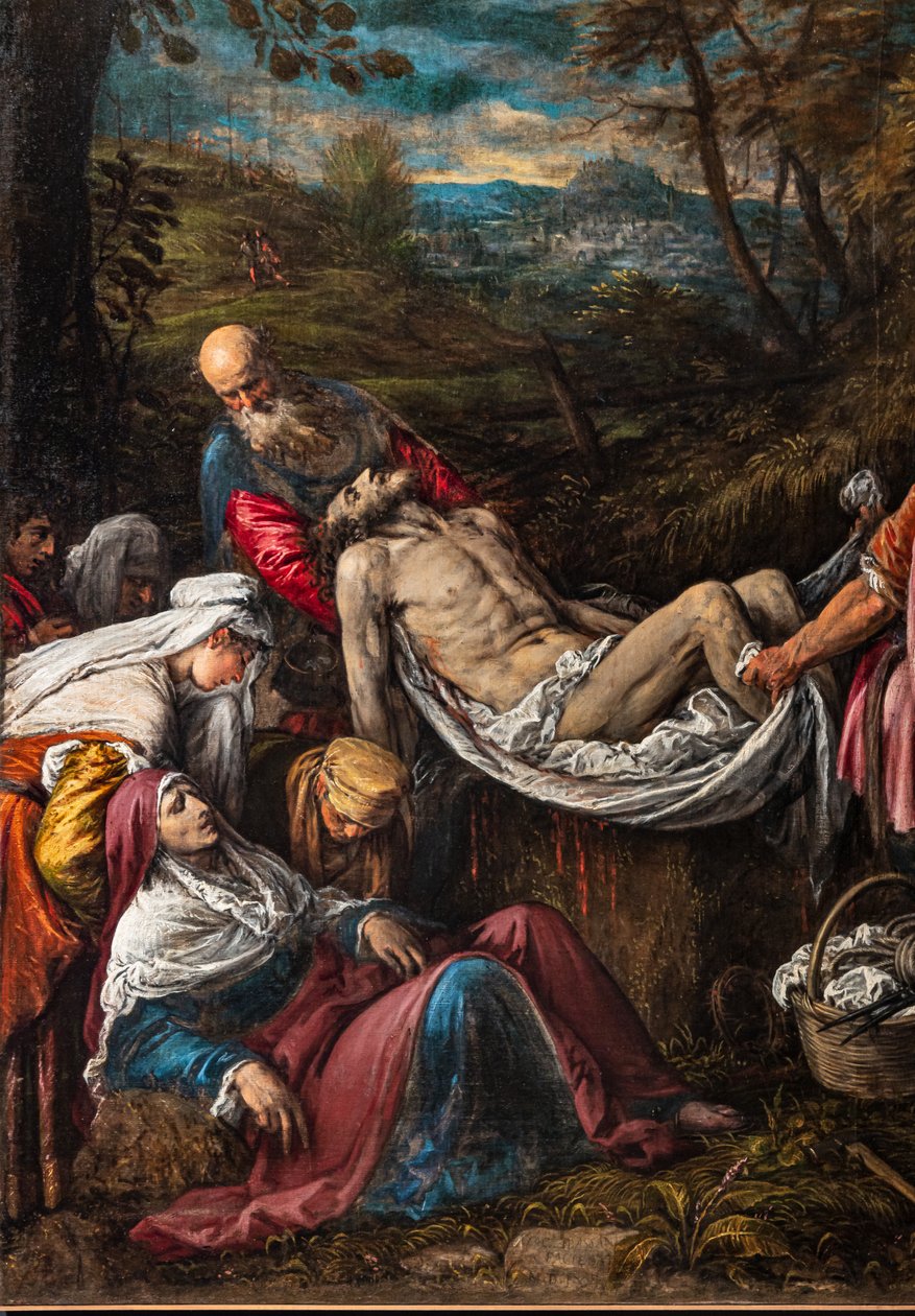 Begravelse af Kristi legeme, detalje af Jacopo (1510 92) Bassano