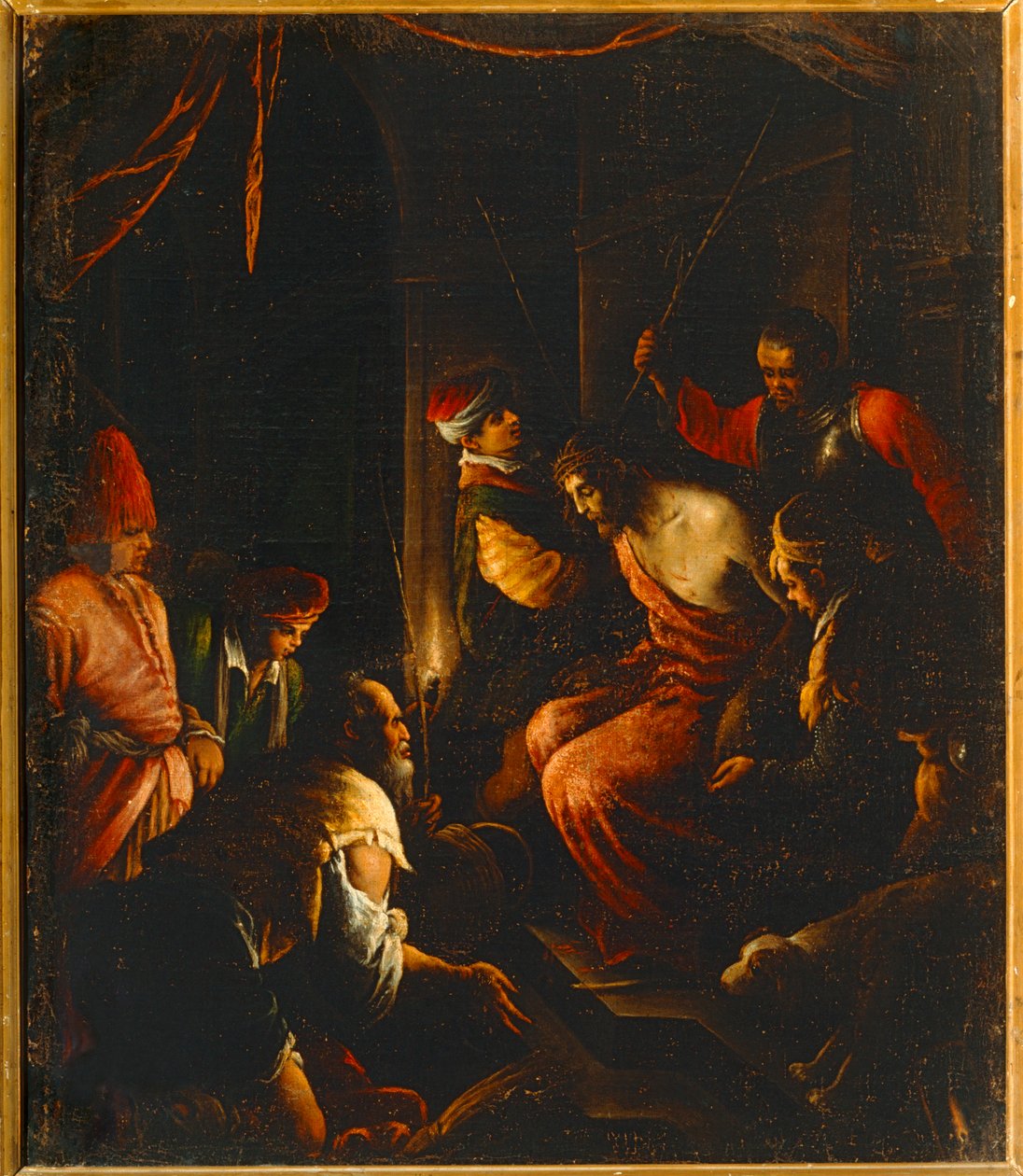 Kroning med torne (maleri) af Jacopo (1510-92) Bassano