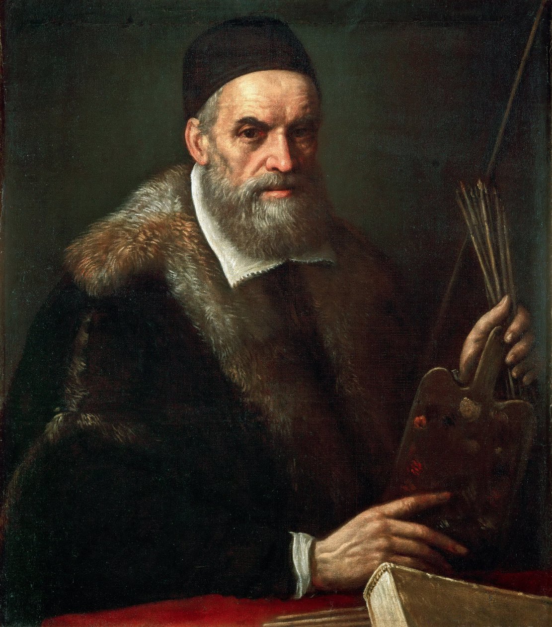Barok: Selvportræt af Bassano, Jacopo, den ældste (ca. 1510-1592) af Jacopo Bassano