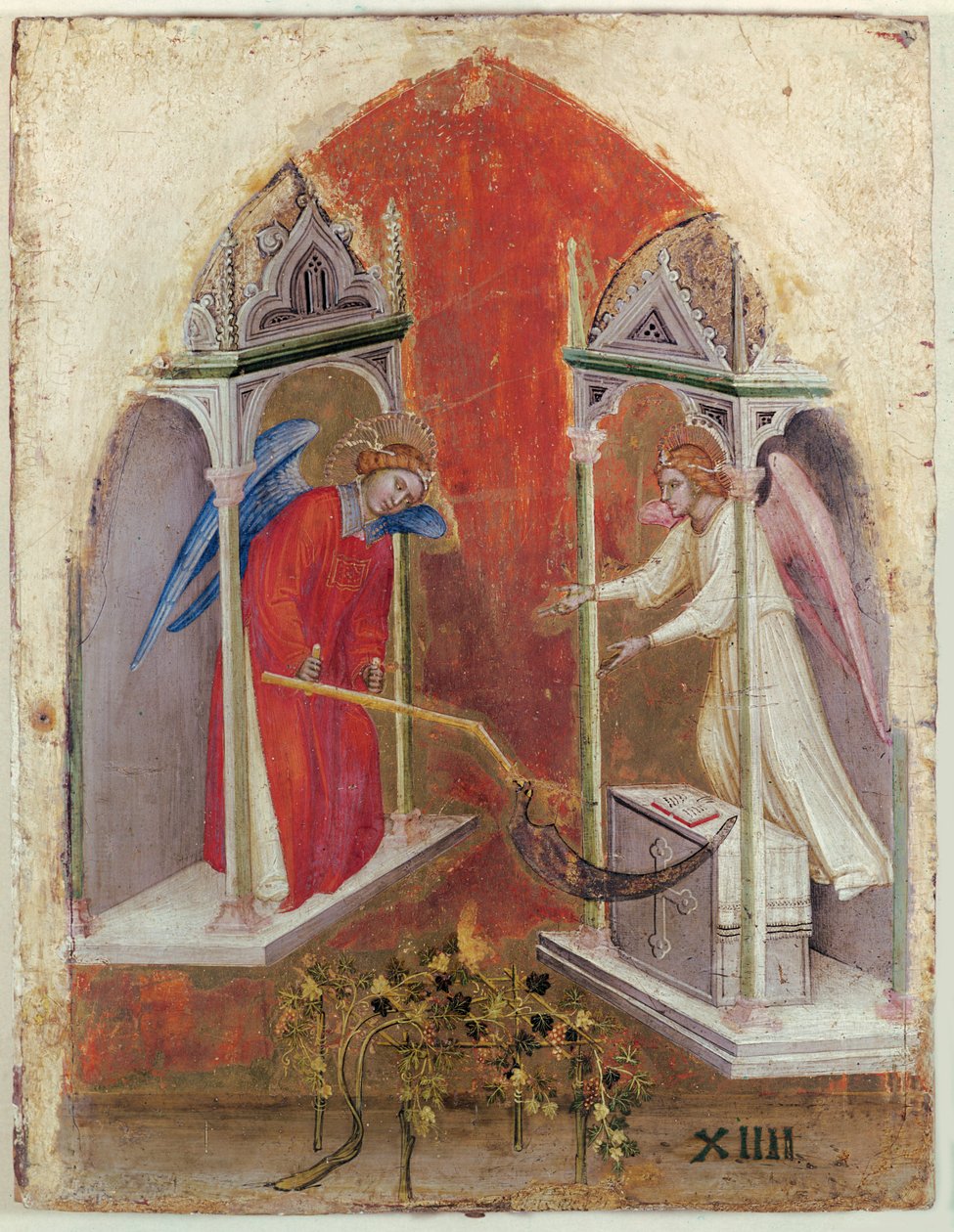 The Celestial Harvest (tempera på panel) af Jacopo Alberegno