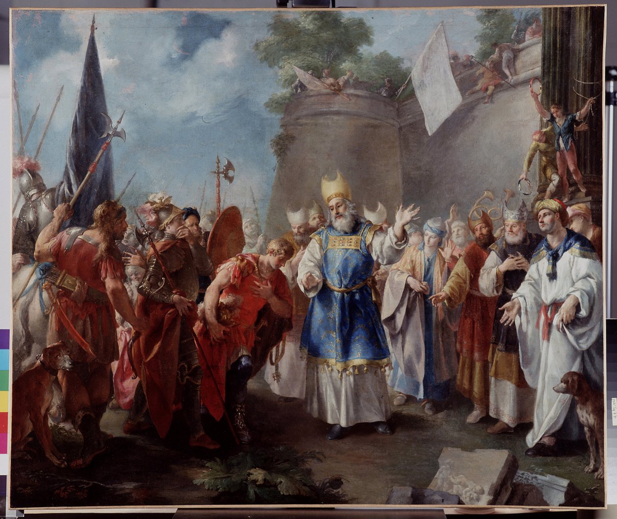 Kejser Alexander hylder ypperstepræsten Jaddus. Maleri tilskrevet Jacopo Amigoni (eller Giacomo Amiconi af Jacopo Amigoni