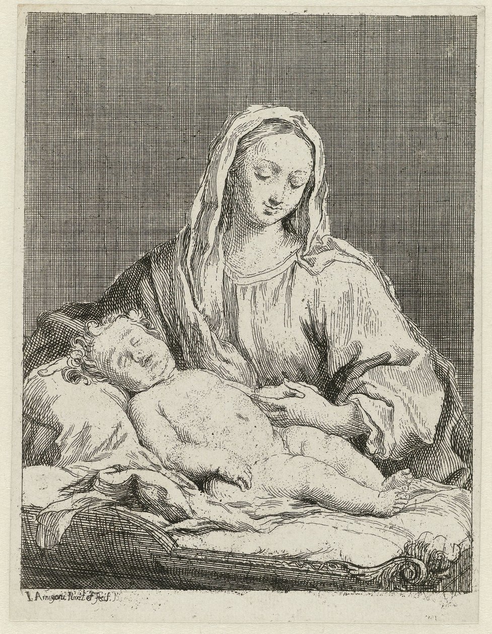 Mary med barn af Jacopo Amigoni