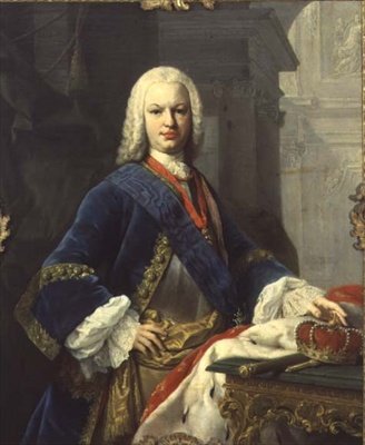 Portræt af Ferdinando IV, konge af Spanien (1711-59) (olie på lærred) af Jacopo Amigoni