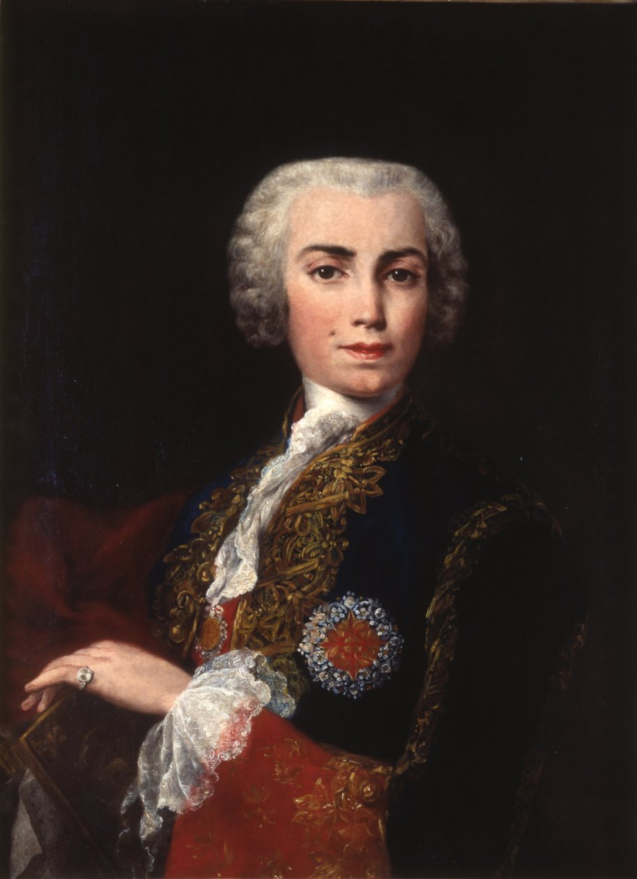 Portræt af Carlo María Broschi, Farinelli af Jacopo Amigoni