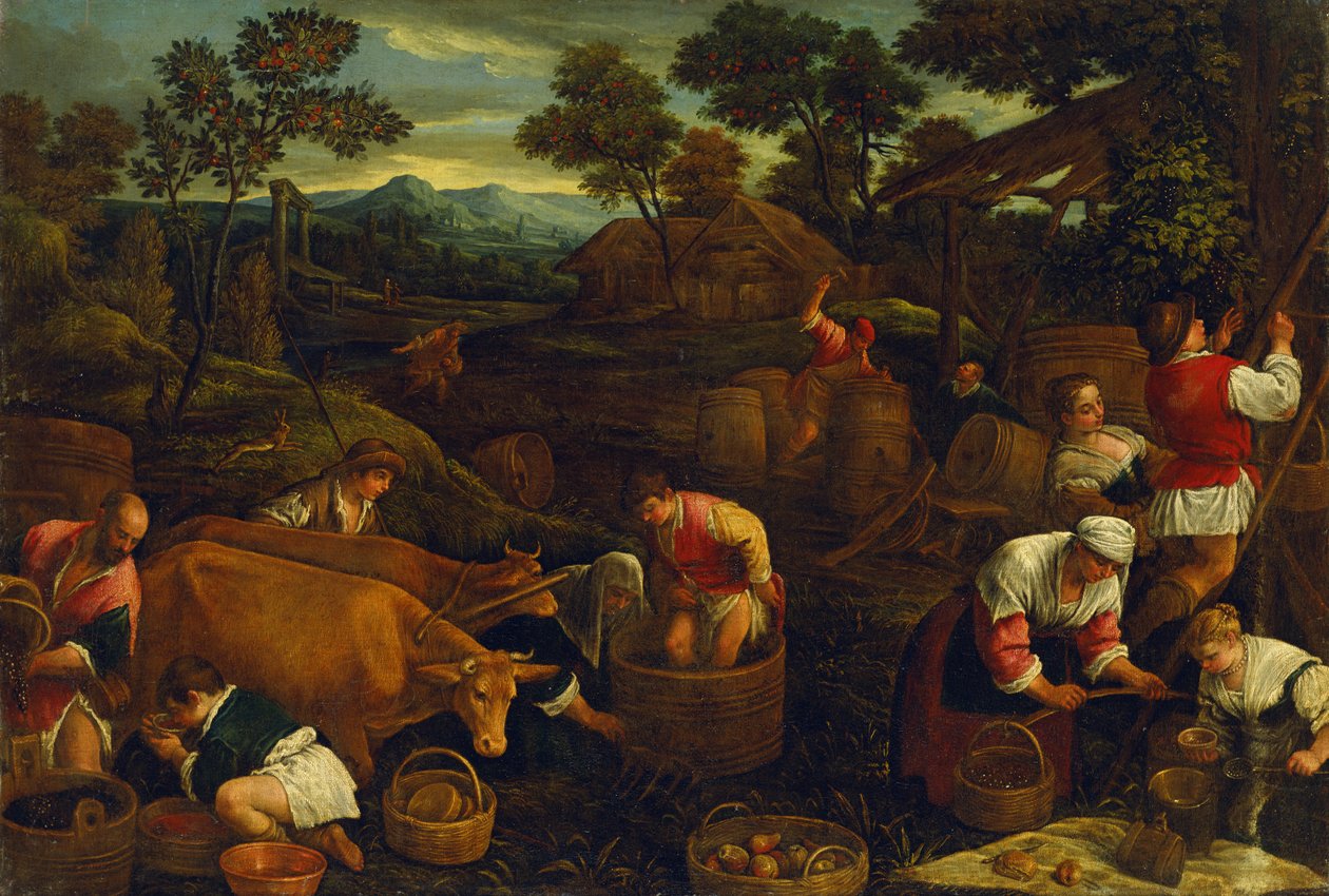 Efterår af Jacopo Bassano
