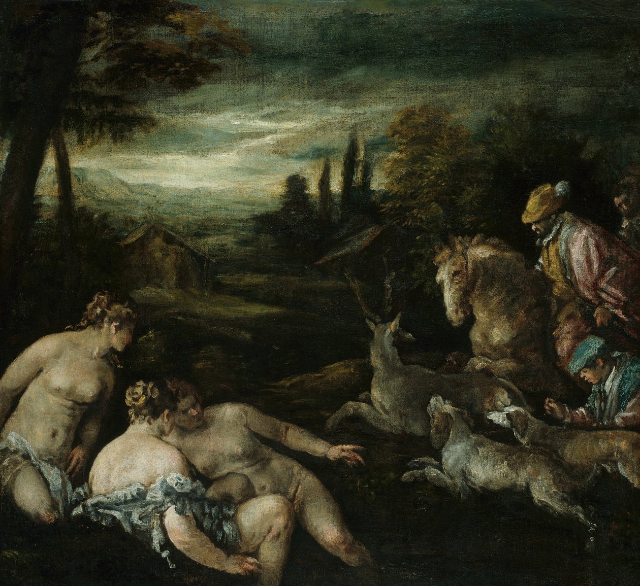 Diana og Actaeon af Jacopo Bassano