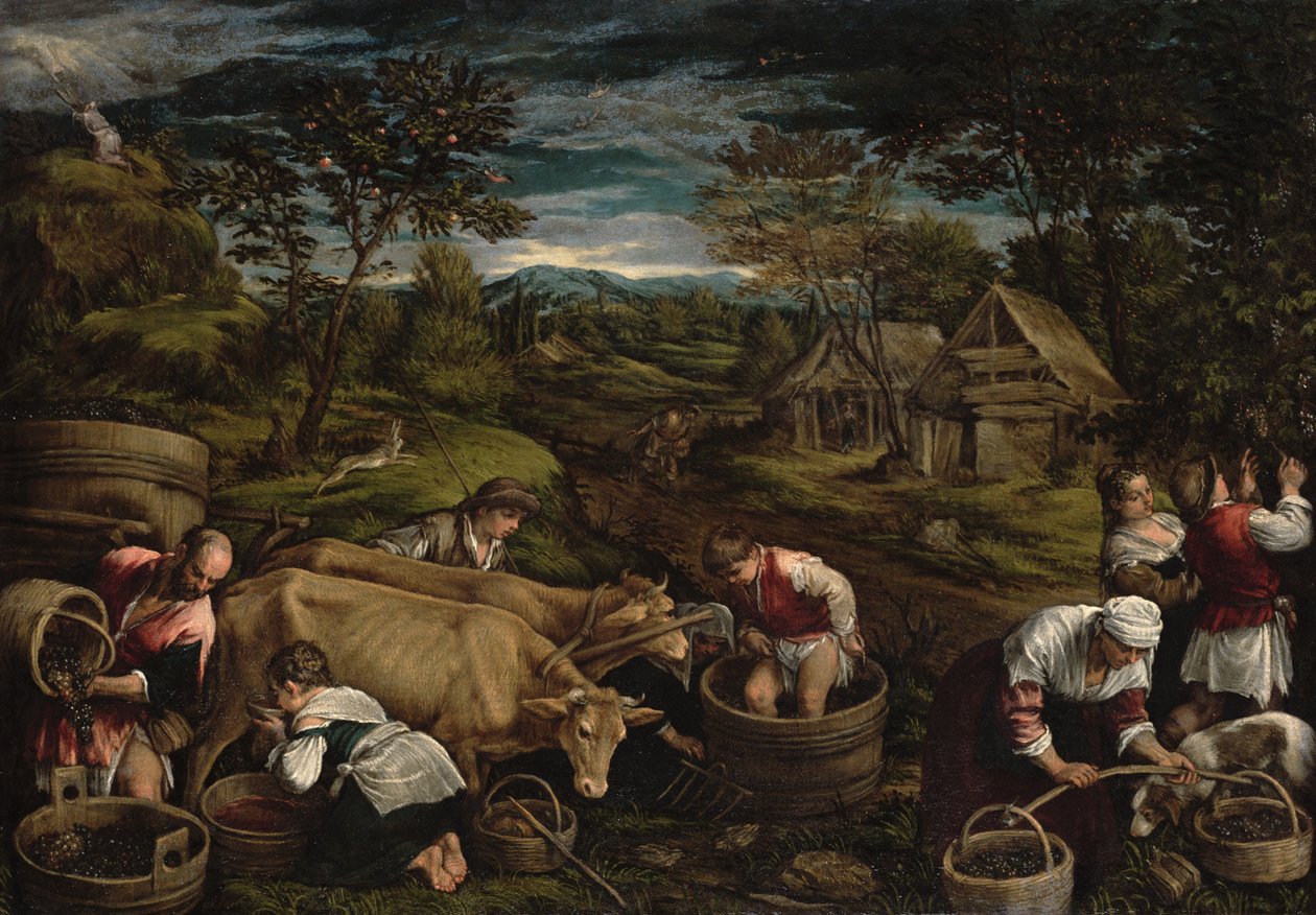 Høst, (Moses modtager de ti bud), 1576 (for detaljer se 65690) af Jacopo Bassano