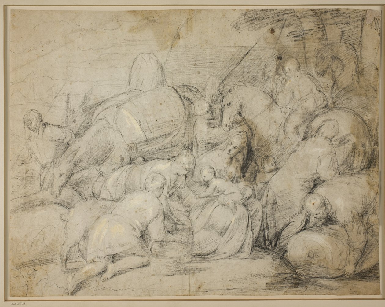 Jakobs rejse til Egypten af Jacopo Bassano
