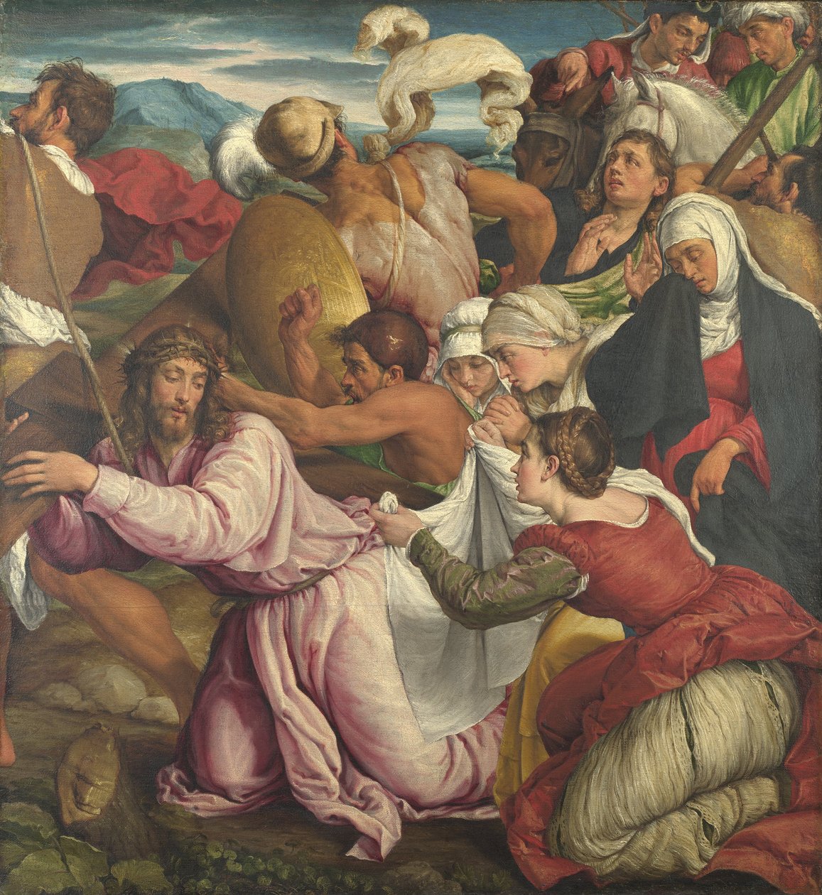 Vejen til Golgata af Jacopo Bassano