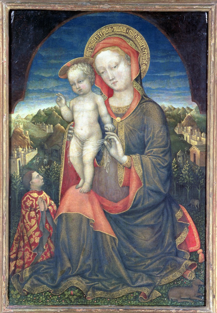 Ydmyghedens Madonna forgudet af Leonello d