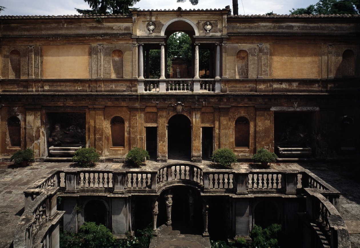 Udsigt over villa Giulia af Jacopo Vignola