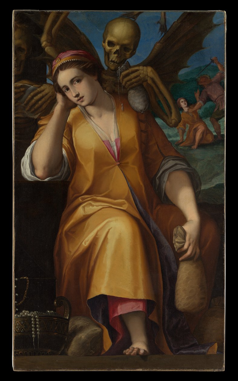 Allegory of Avarice, ca. 1590 (olie på lærred) af Jacopo Ligozzi
