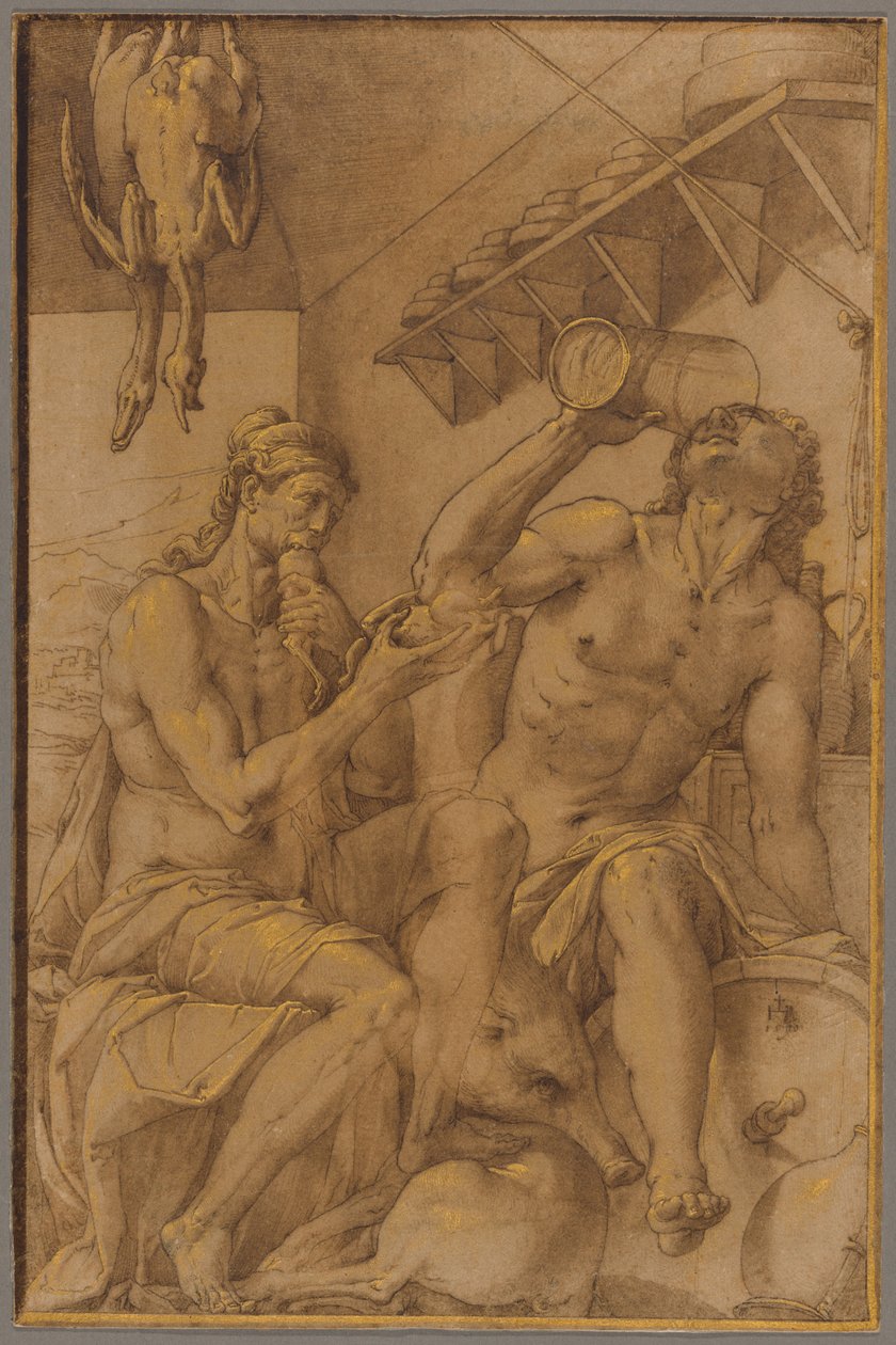 Allegori om fråseri af Jacopo Ligozzi