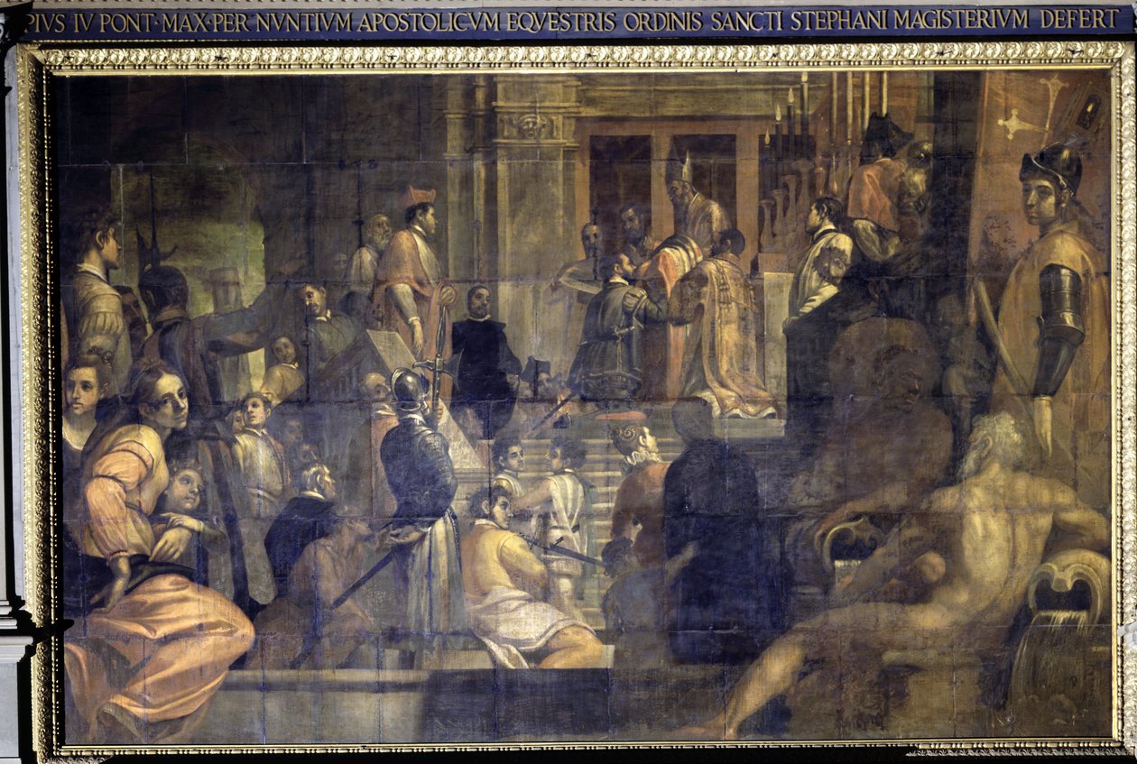 Cosimo I de Medici grundlagde Sankt Stefansordenen af Jacopo Ligozzi