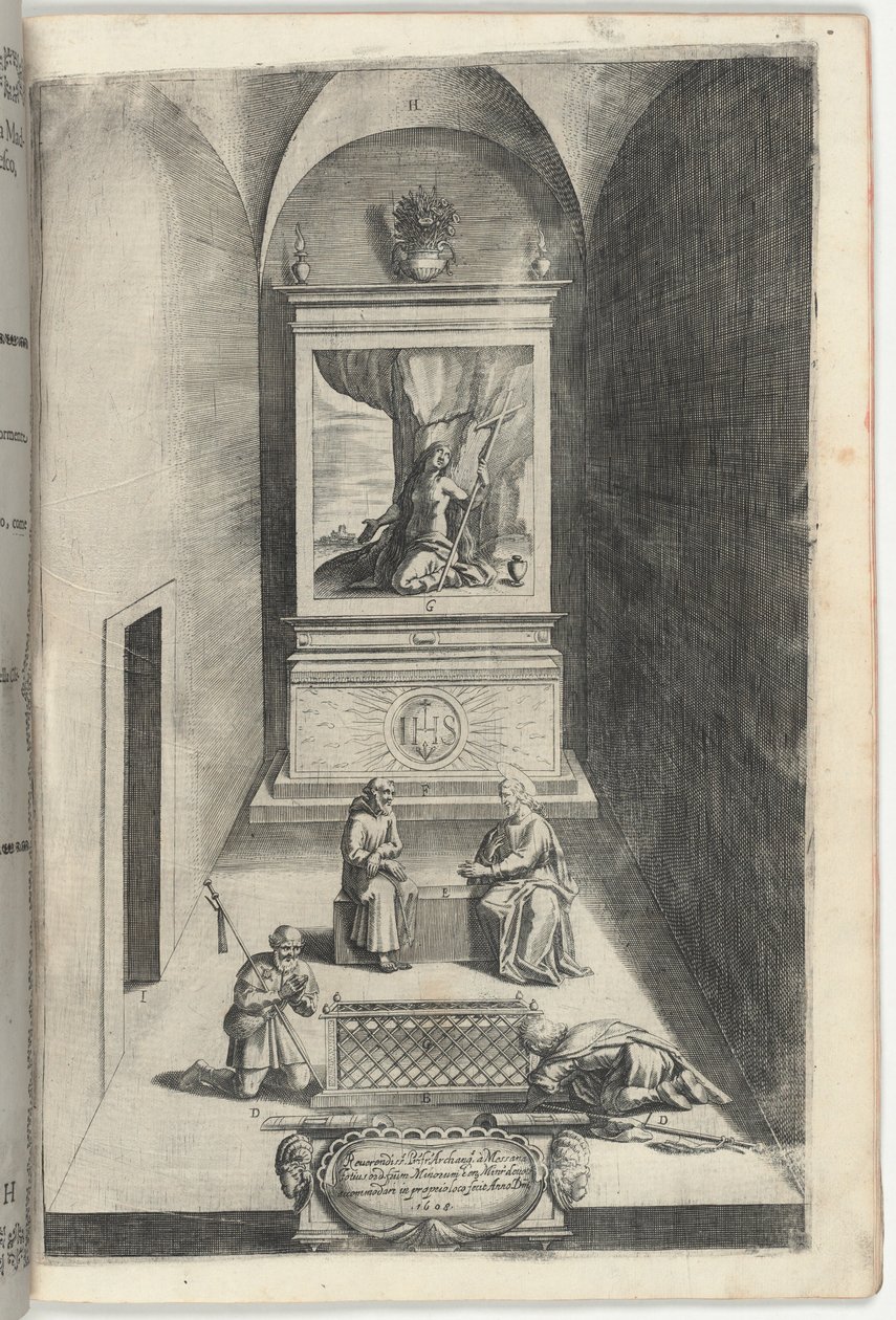 Interiør af Maria Magdalenas kapel [plade H] af Jacopo Ligozzi
