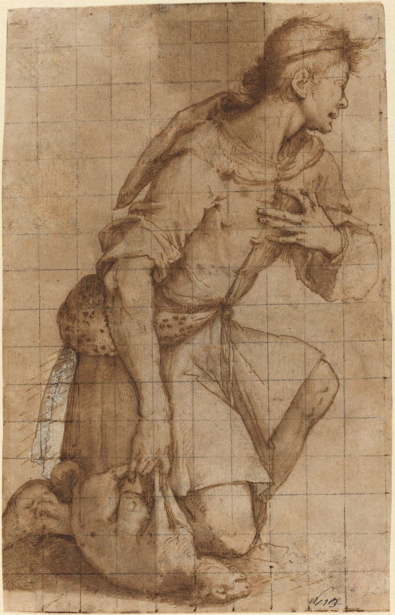 Knælende hyrde af Jacopo Ligozzi