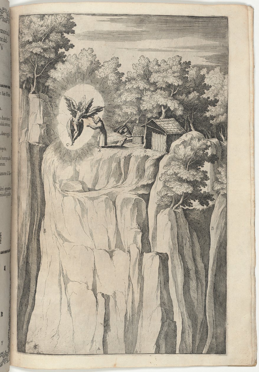 Stigmata af Saint Francis [plade Y] af Jacopo Ligozzi
