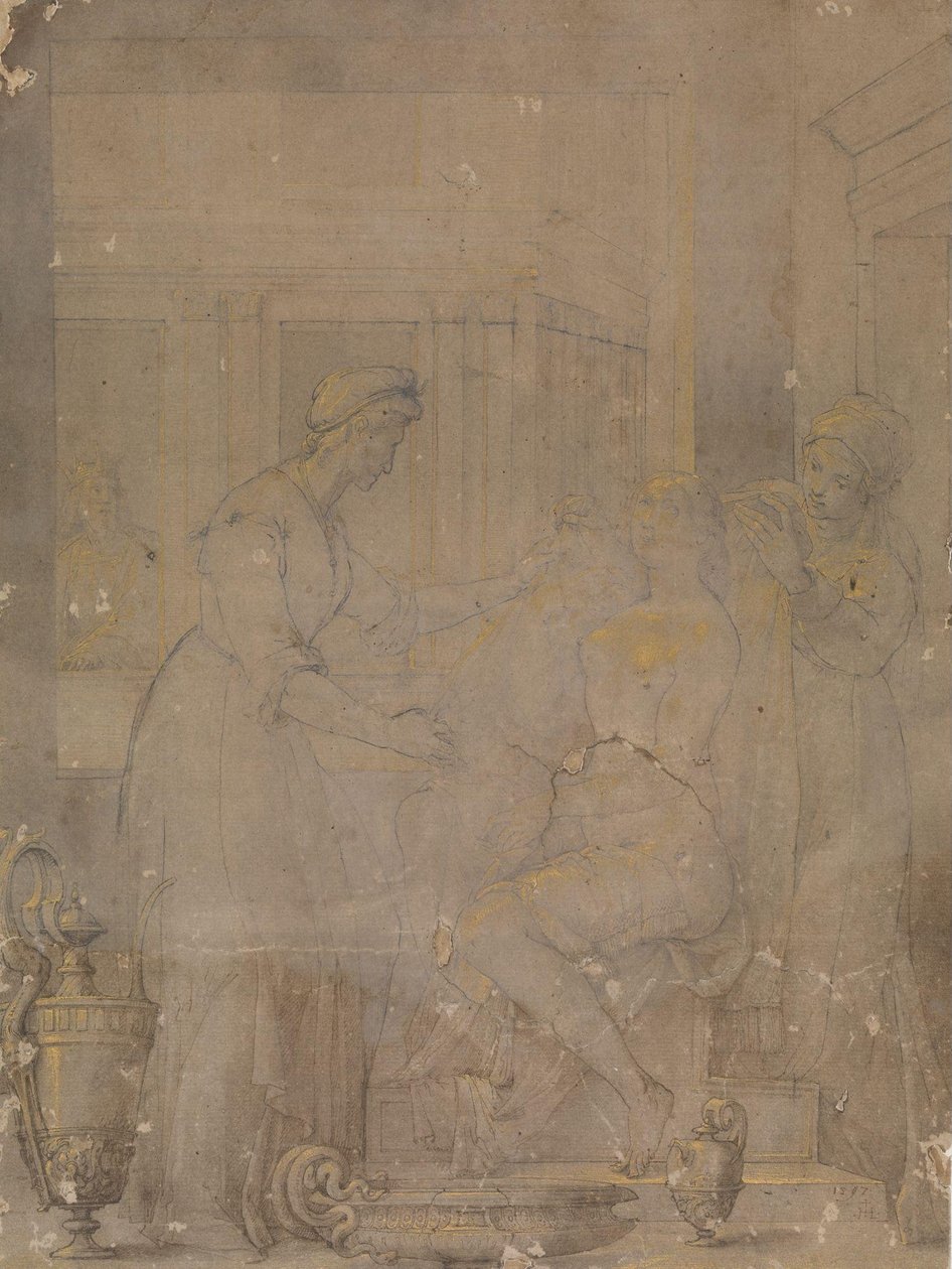 Batshebas toilet af Jacopo Ligozzi